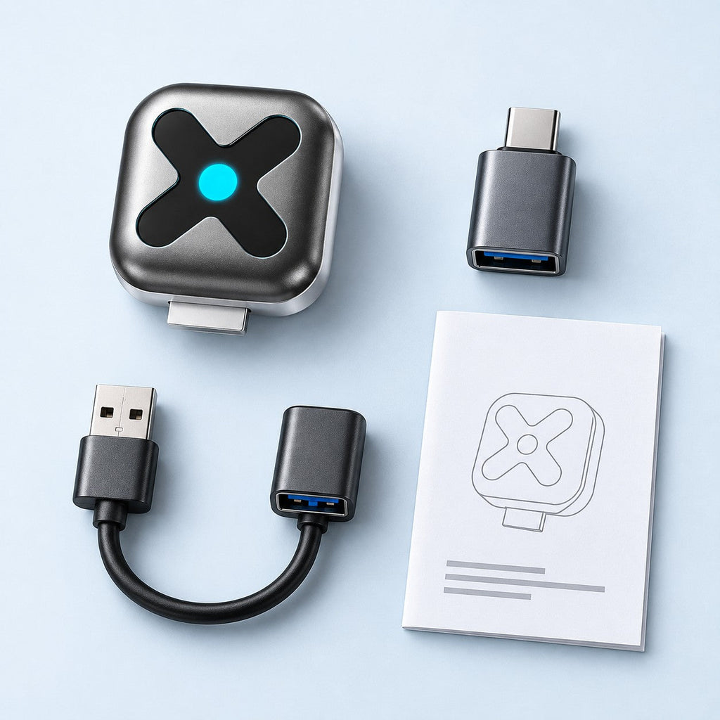 U kutiji: M5 adapter, USB-C na USB-A adapter, produžni kabl, uputstvo