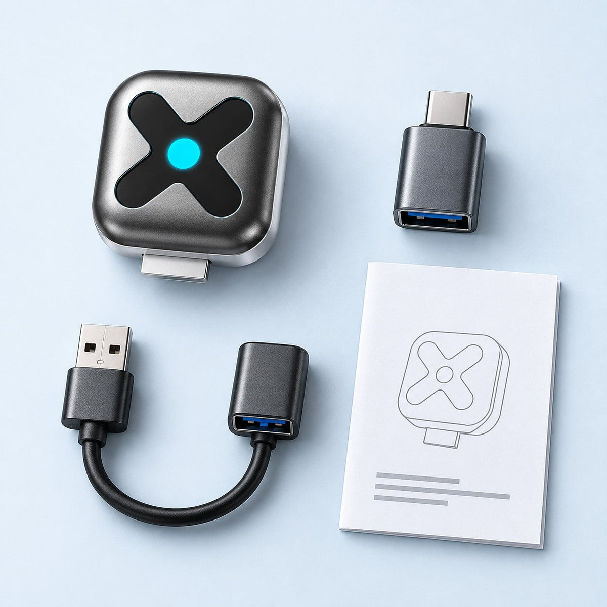 U kutiji: M5 adapter, USB-C na USB-A adapter, produžni kabl, uputstvo